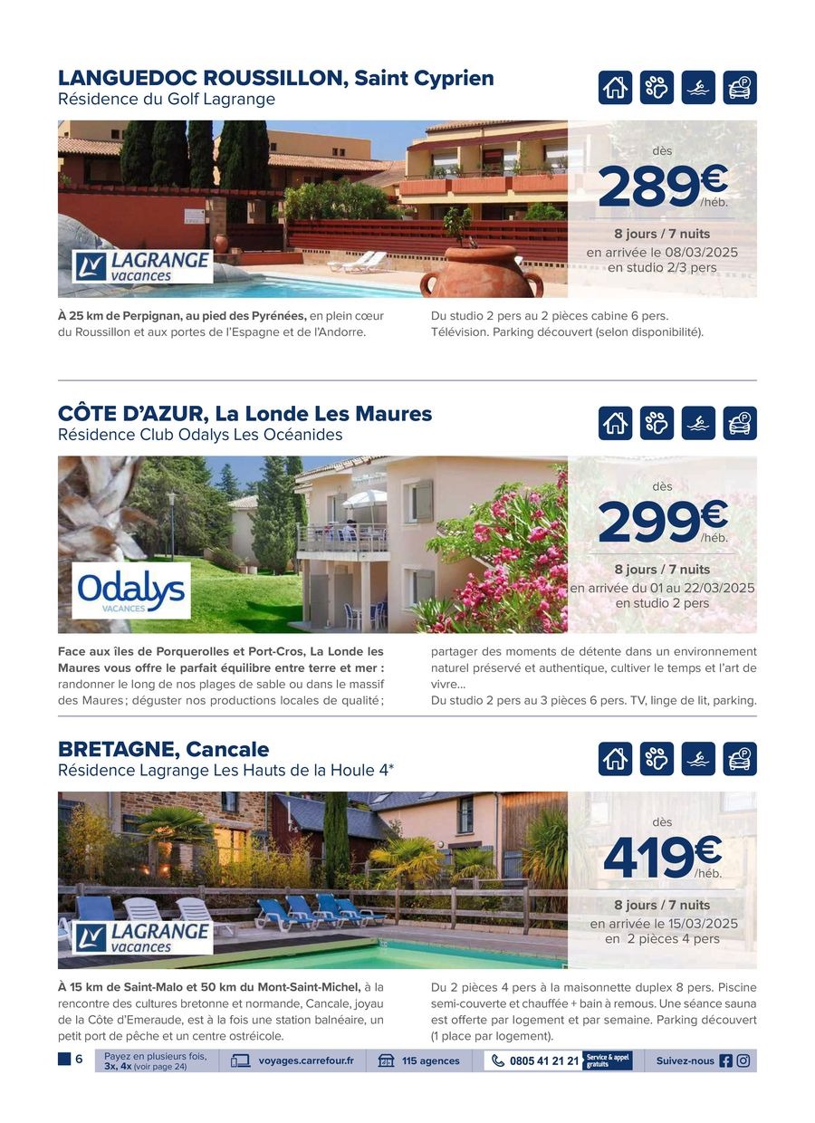 Offres Carrefour France de 16 décembre à 28 février 2025 Offres de voyage