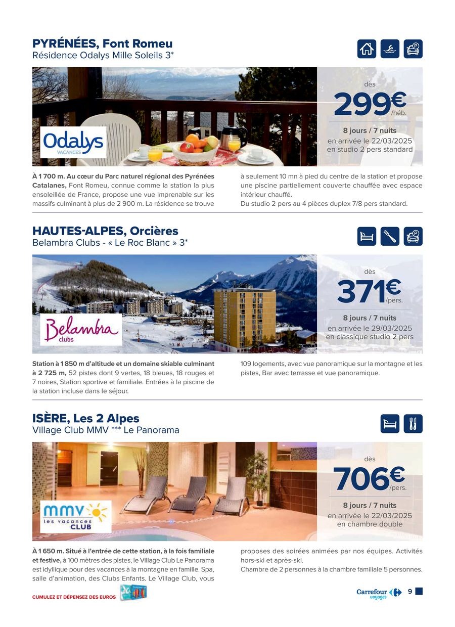 Offres Carrefour France de 16 décembre à 28 février 2025 Offres de voyage