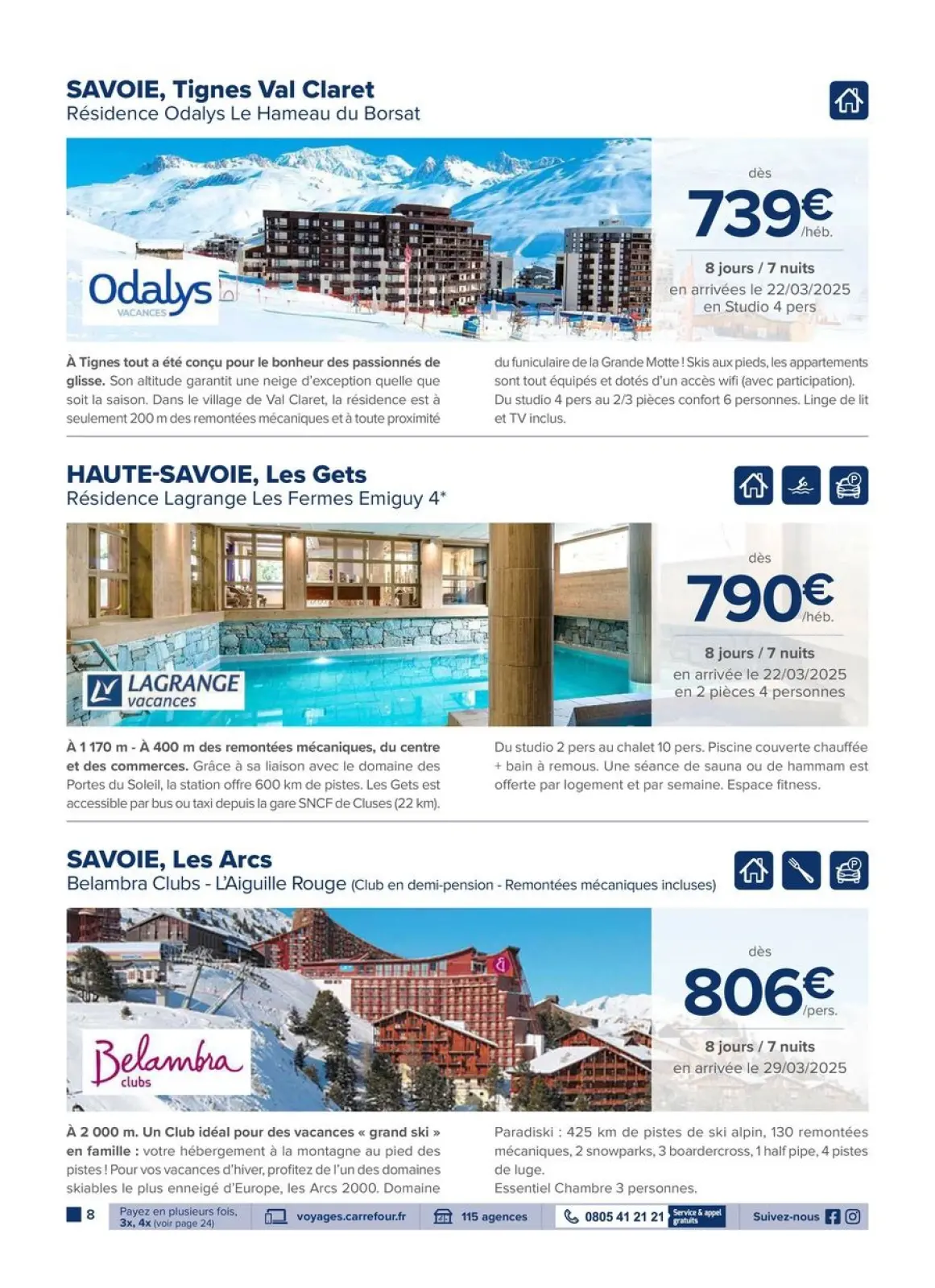 Página 8 en Ofertas de viajes en Carrefour Francia