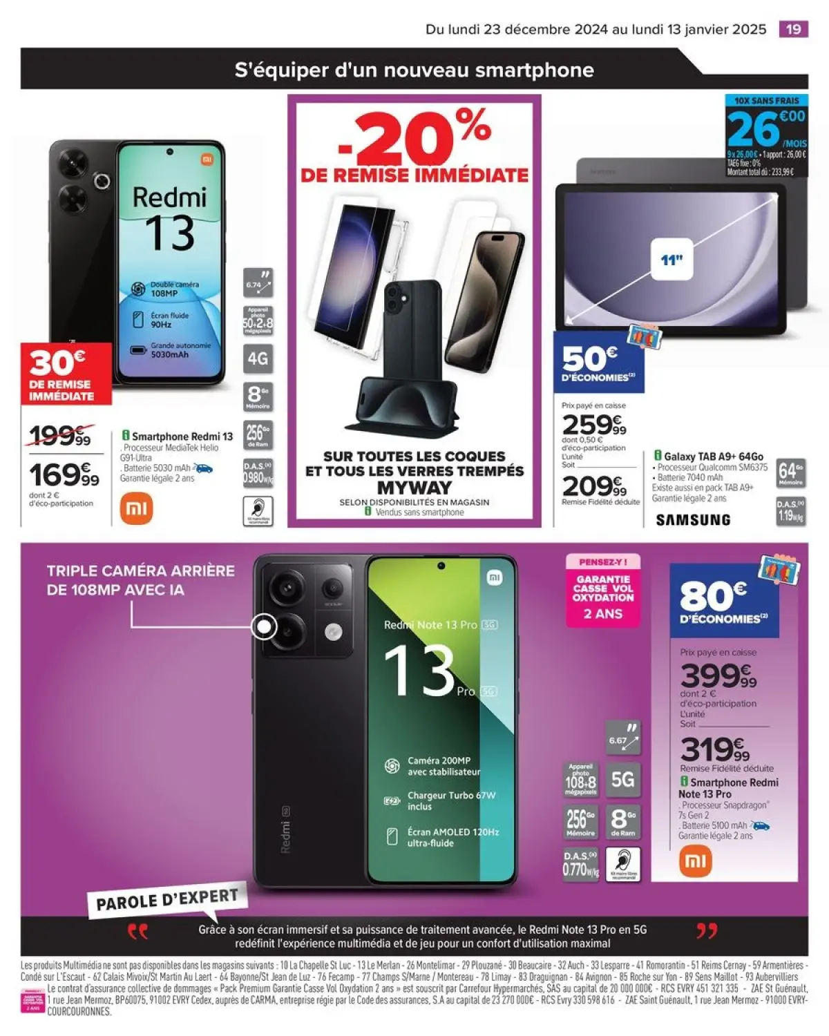 Offres Carrefour France de 23 décembre à 13 janvier 2025 DÉMARREZ L'ANNÉE AVEC DES OFFRES DERNIER CRI - Page 23