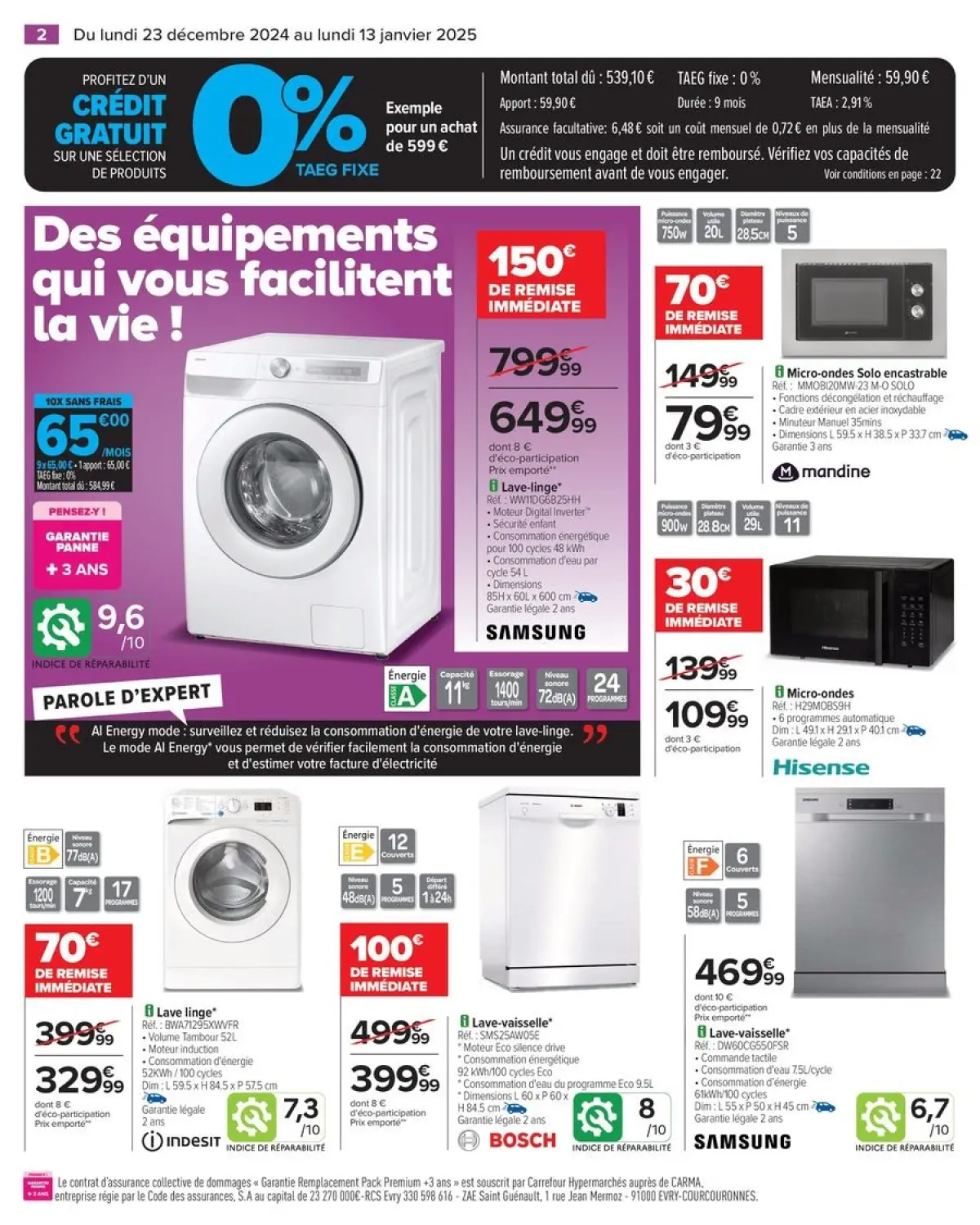 Offres Carrefour France de 23 décembre à 13 janvier 2025 DÉMARREZ L'ANNÉE AVEC DES OFFRES DERNIER CRI - Page 6