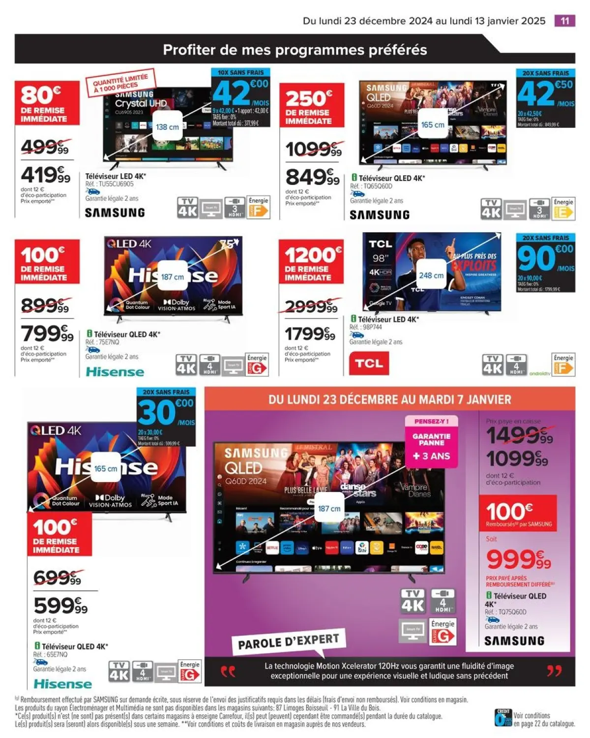 Offres Carrefour France de 23 décembre à 13 janvier 2025 DÉMARREZ L'ANNÉE AVEC DES OFFRES DERNIER CRI - Page 15