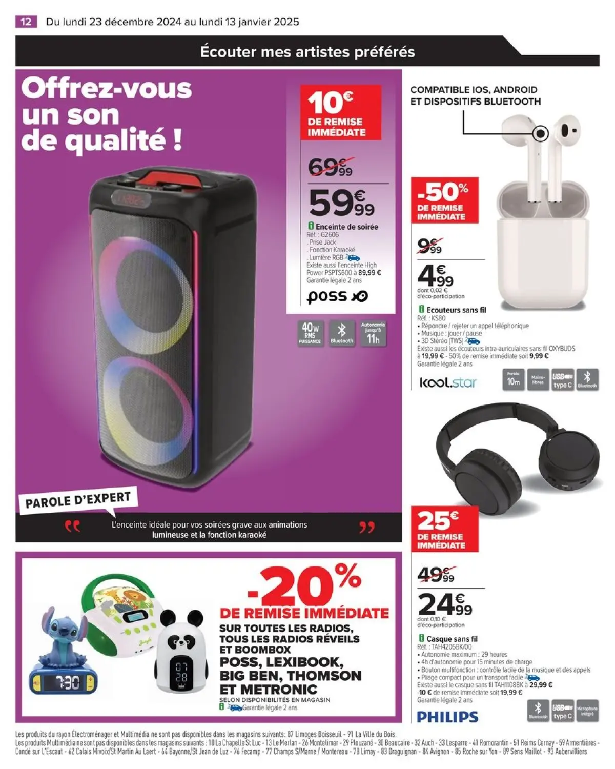 Offres Carrefour France de 23 décembre à 13 janvier 2025 DÉMARREZ L'ANNÉE AVEC DES OFFRES DERNIER CRI - Page 16