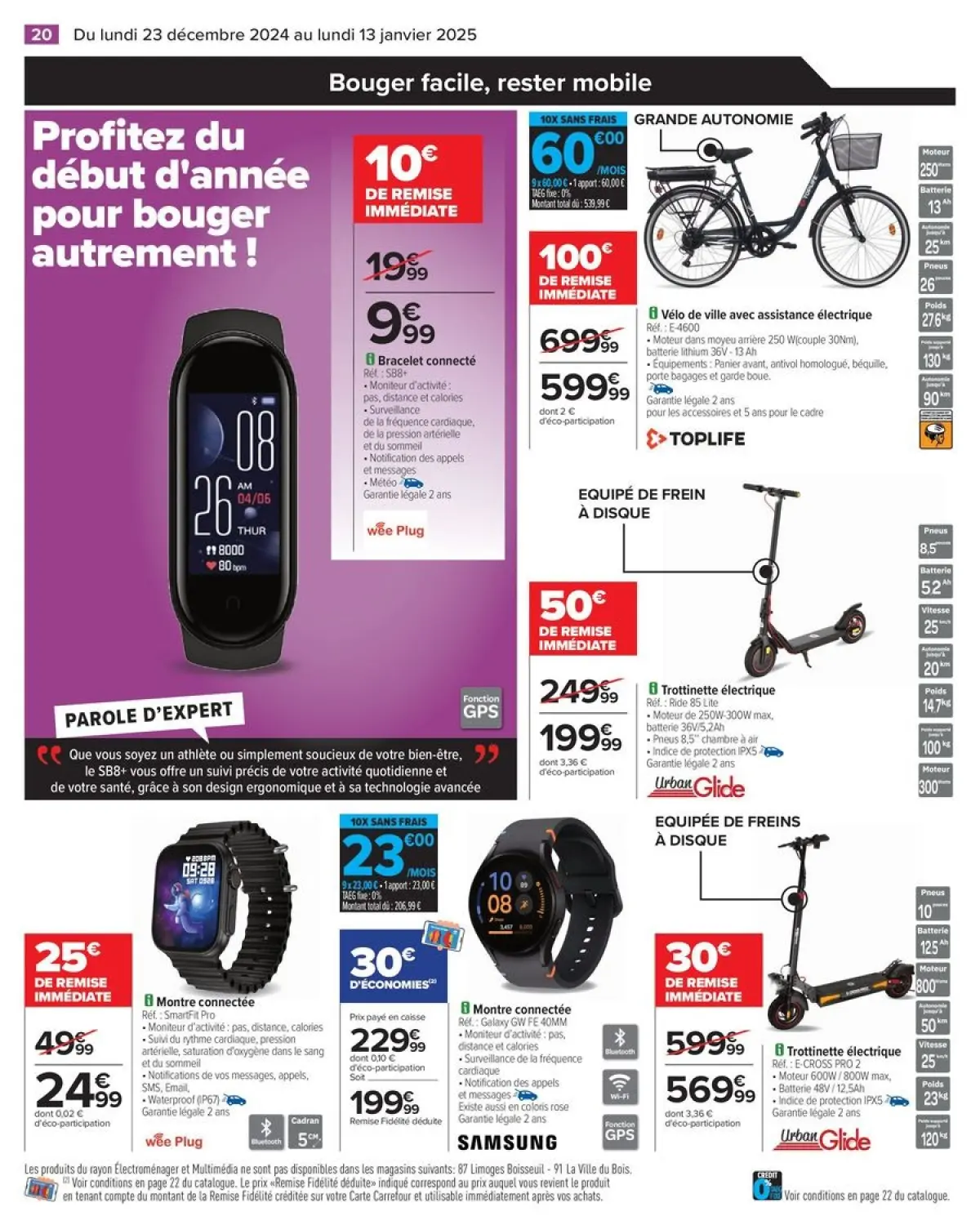 Offres Carrefour France de 23 décembre à 13 janvier 2025 DÉMARREZ L'ANNÉE AVEC DES OFFRES DERNIER CRI - Page 24