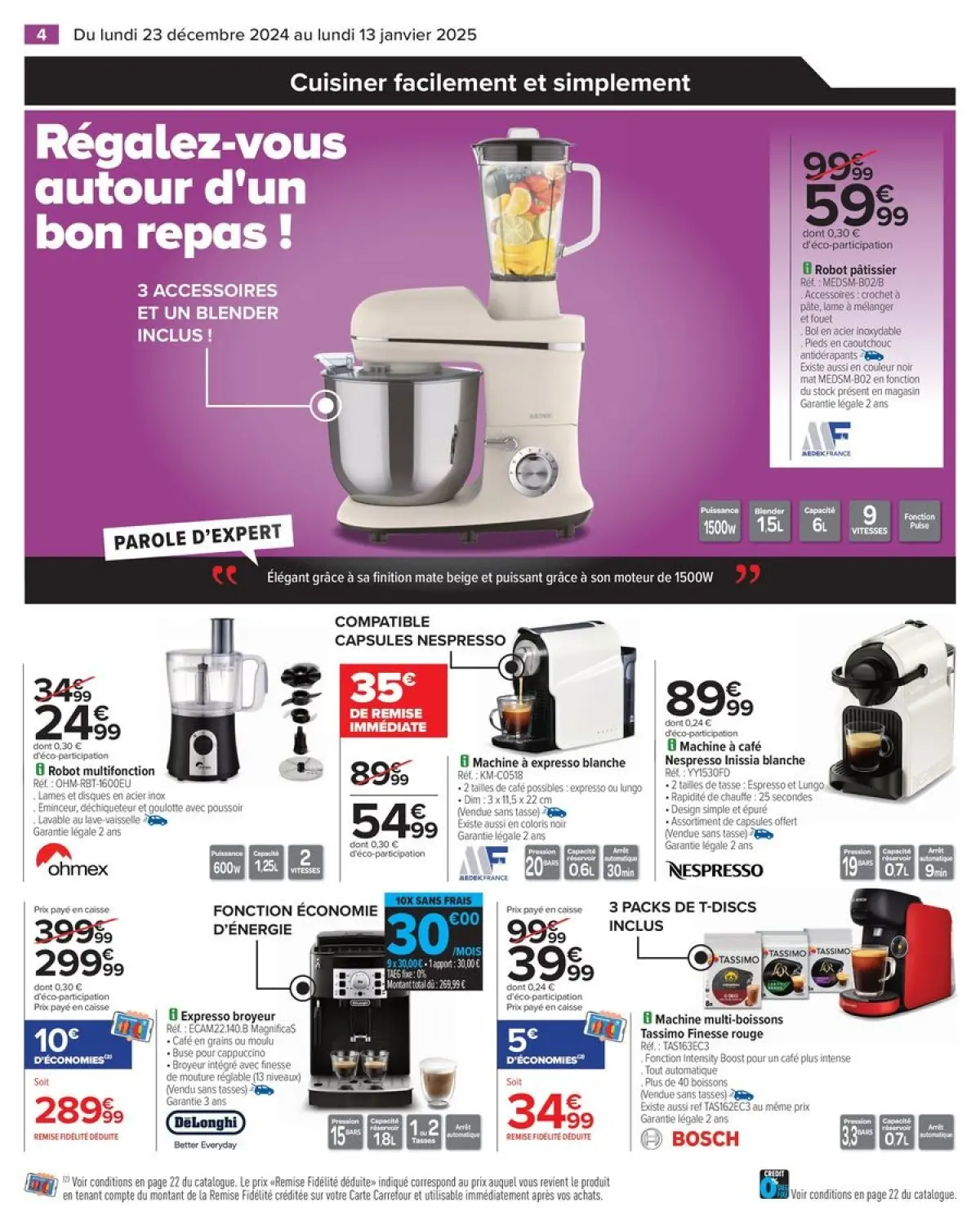 Offres Carrefour France de 23 décembre à 13 janvier 2025 DÉMARREZ L'ANNÉE AVEC DES OFFRES DERNIER CRI - Page 8