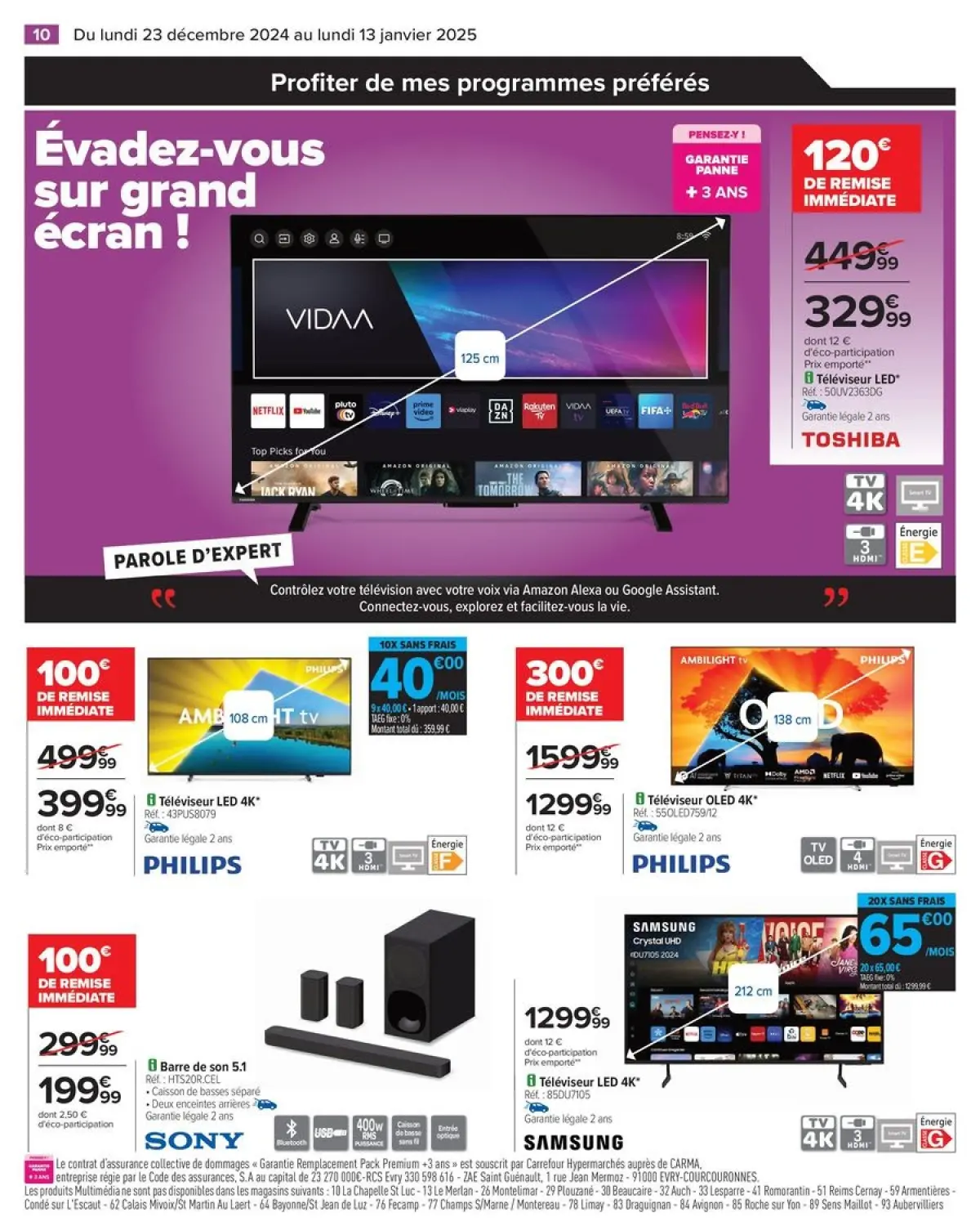 Offres Carrefour France de 23 décembre à 13 janvier 2025 DÉMARREZ L'ANNÉE AVEC DES OFFRES DERNIER CRI - Page 14
