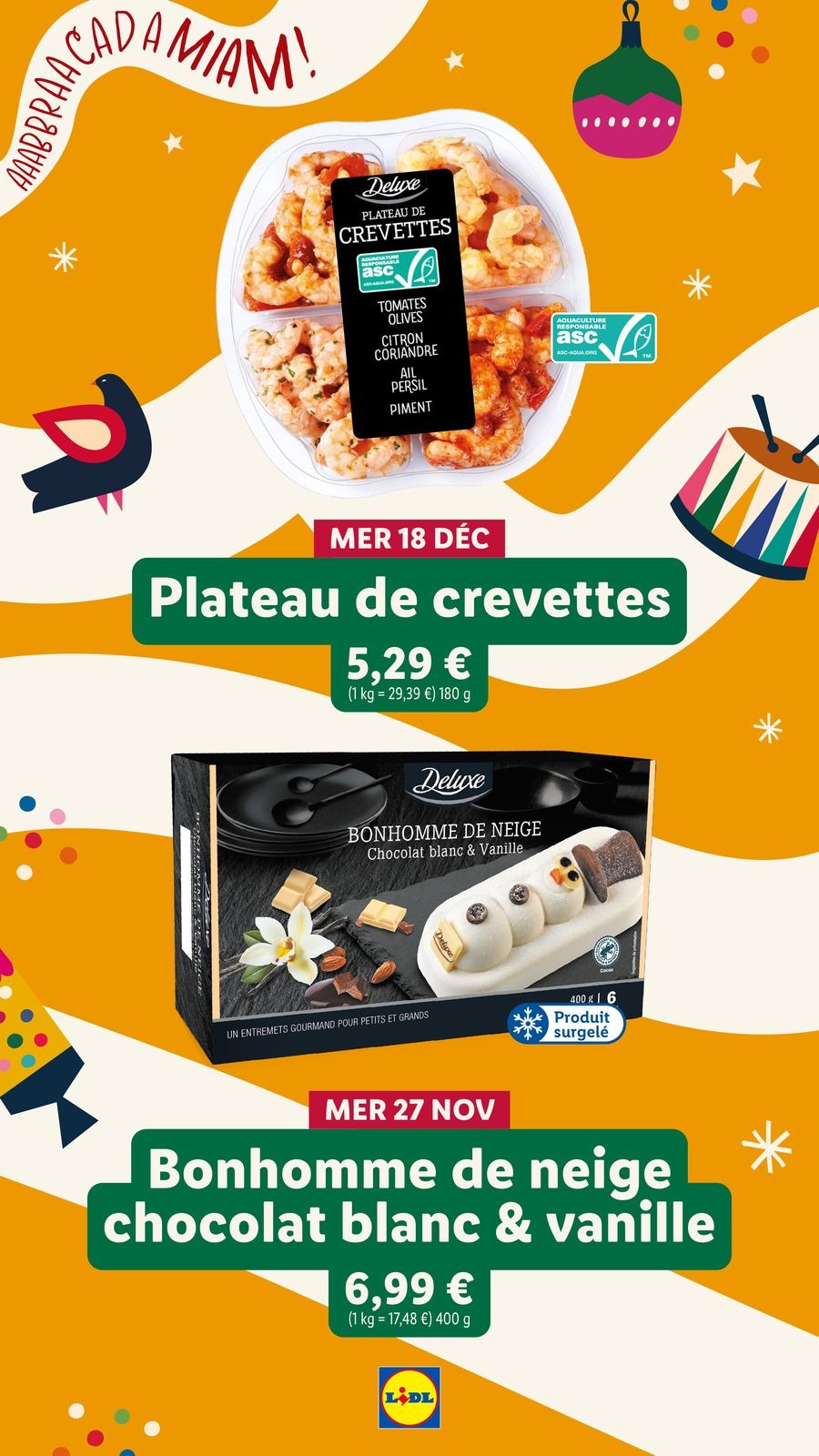 Offres Lidl France de 21 décembre à 3 janvier 2025 Offres de Noël