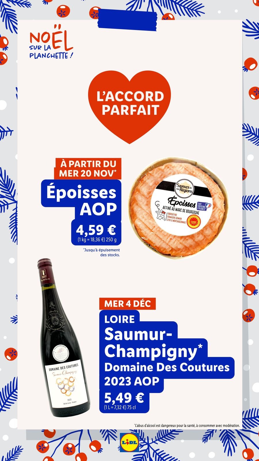 Offres Lidl France de 21 décembre à 3 janvier 2025 Offres de Noël
