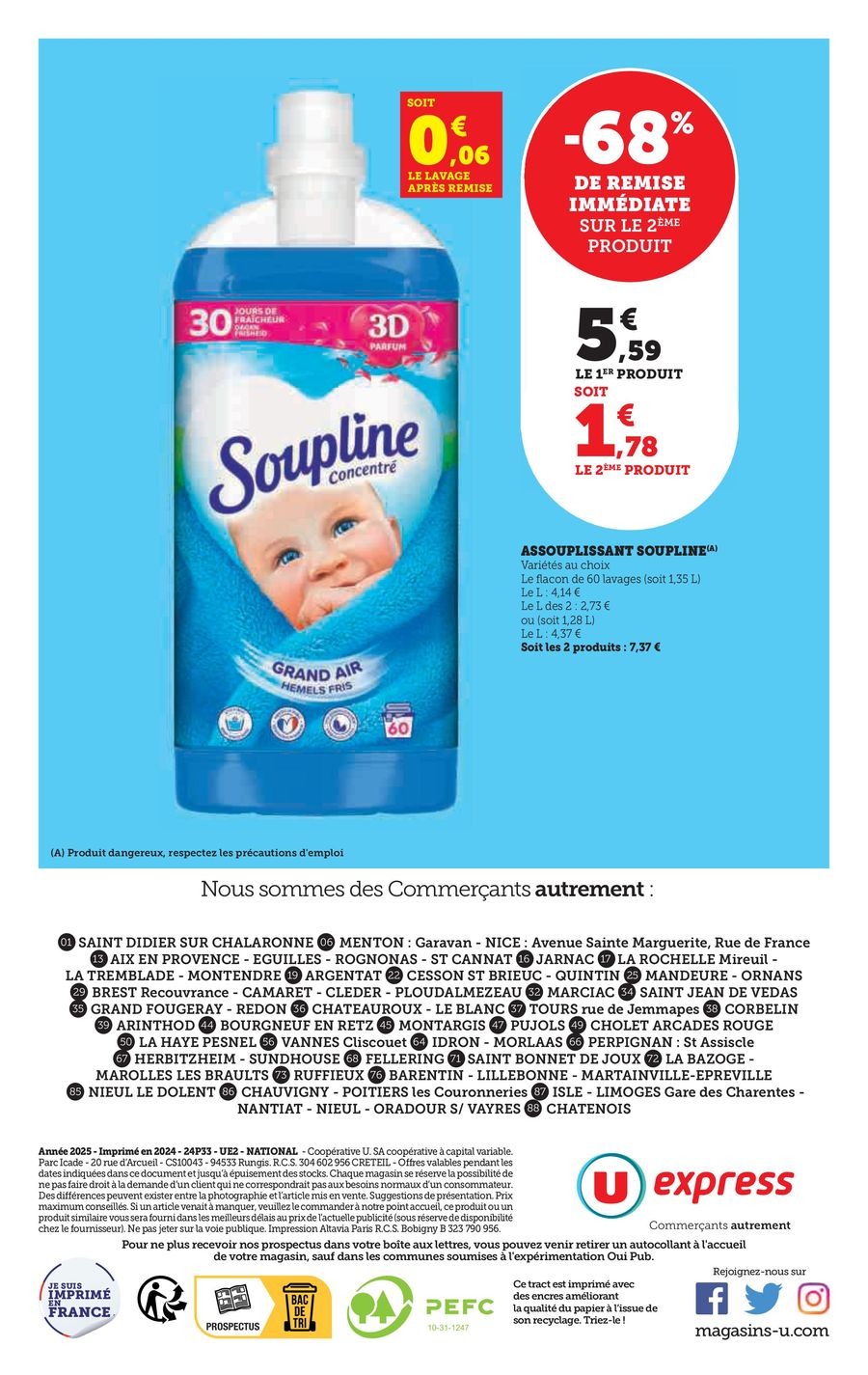 Offres U Express France de 27 décembre à 5 janvier 2025 Promotions spéciales