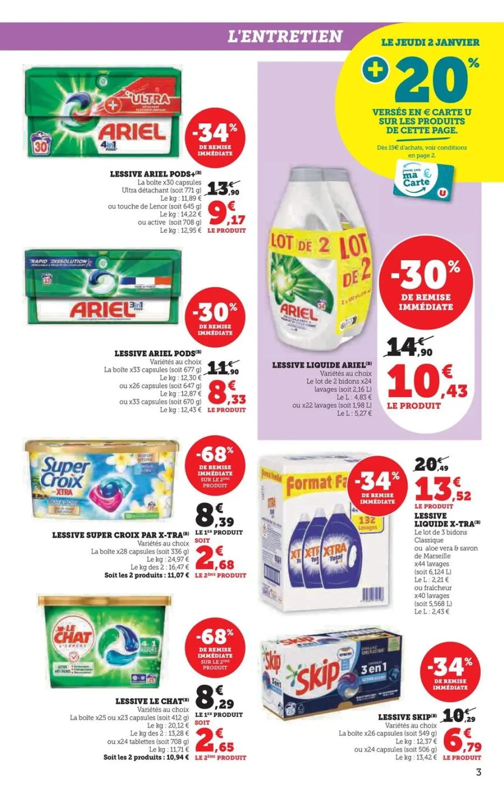 Página 3 en Promoción especial en U Express Francia