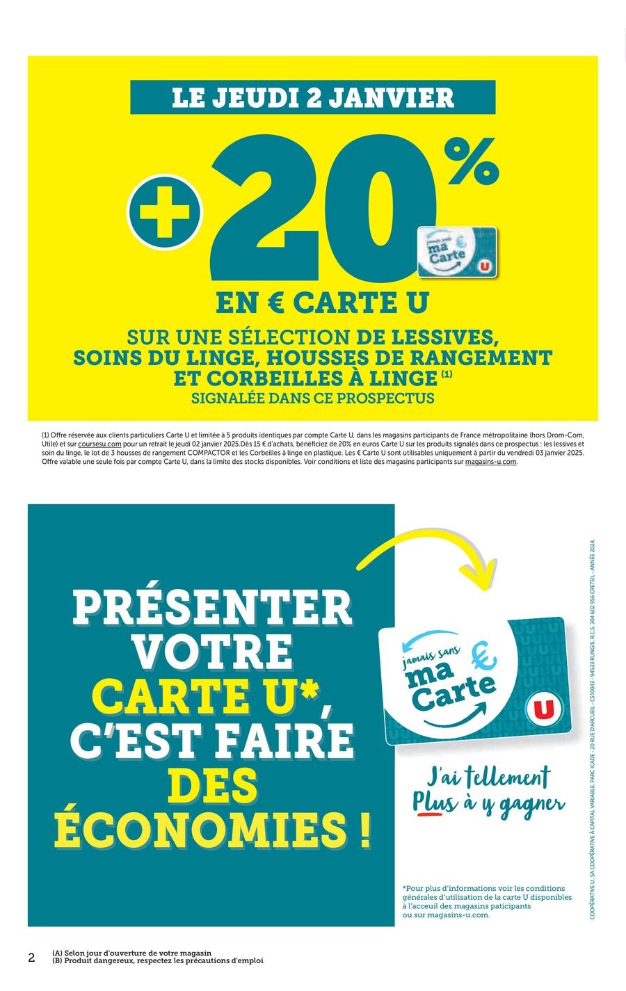 Offres U Express France de 27 décembre à 5 janvier 2025 Promotions spéciales