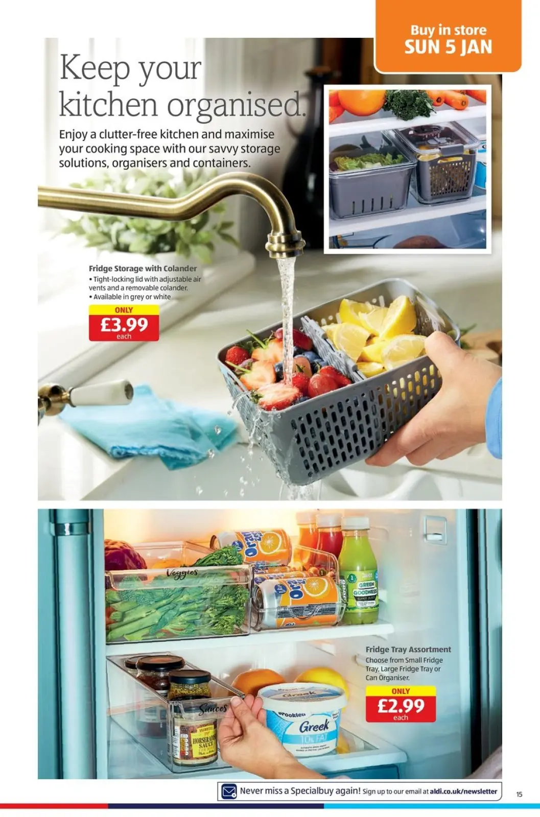 Página 15 en ofertas semanales en ALDI Reino Unido