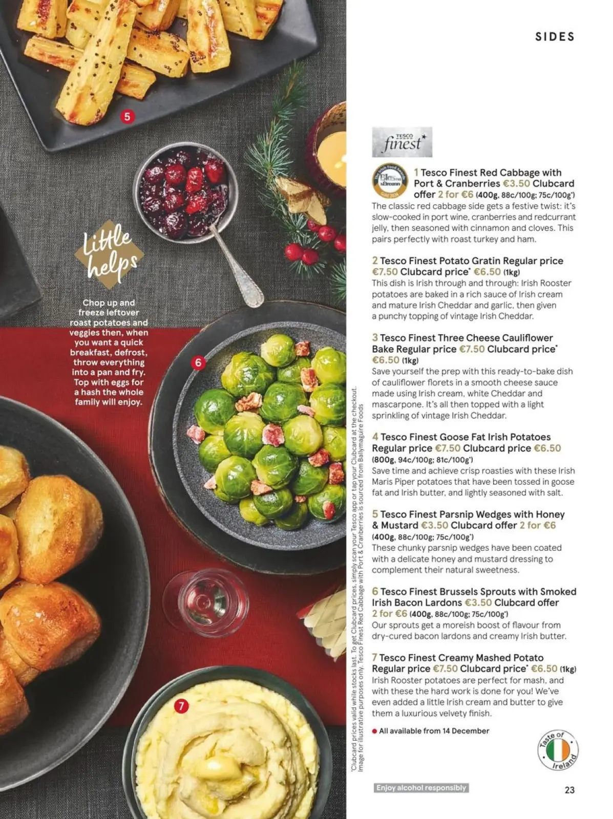 صفحة 23 ضمن عروض الطعام الاحتفالي في تيسكو بريطانيا