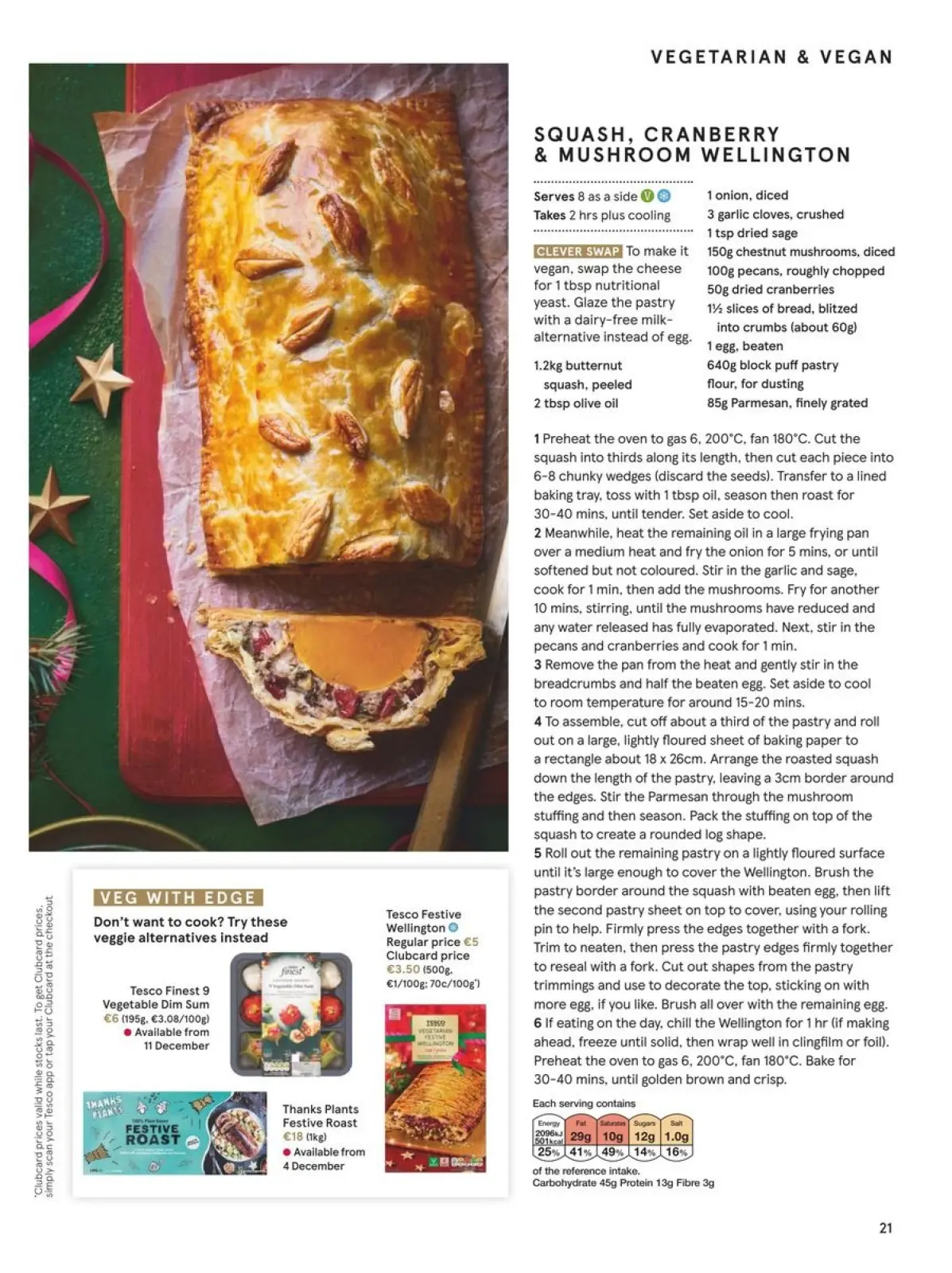 صفحة 21 ضمن عروض الطعام الاحتفالي في تيسكو بريطانيا