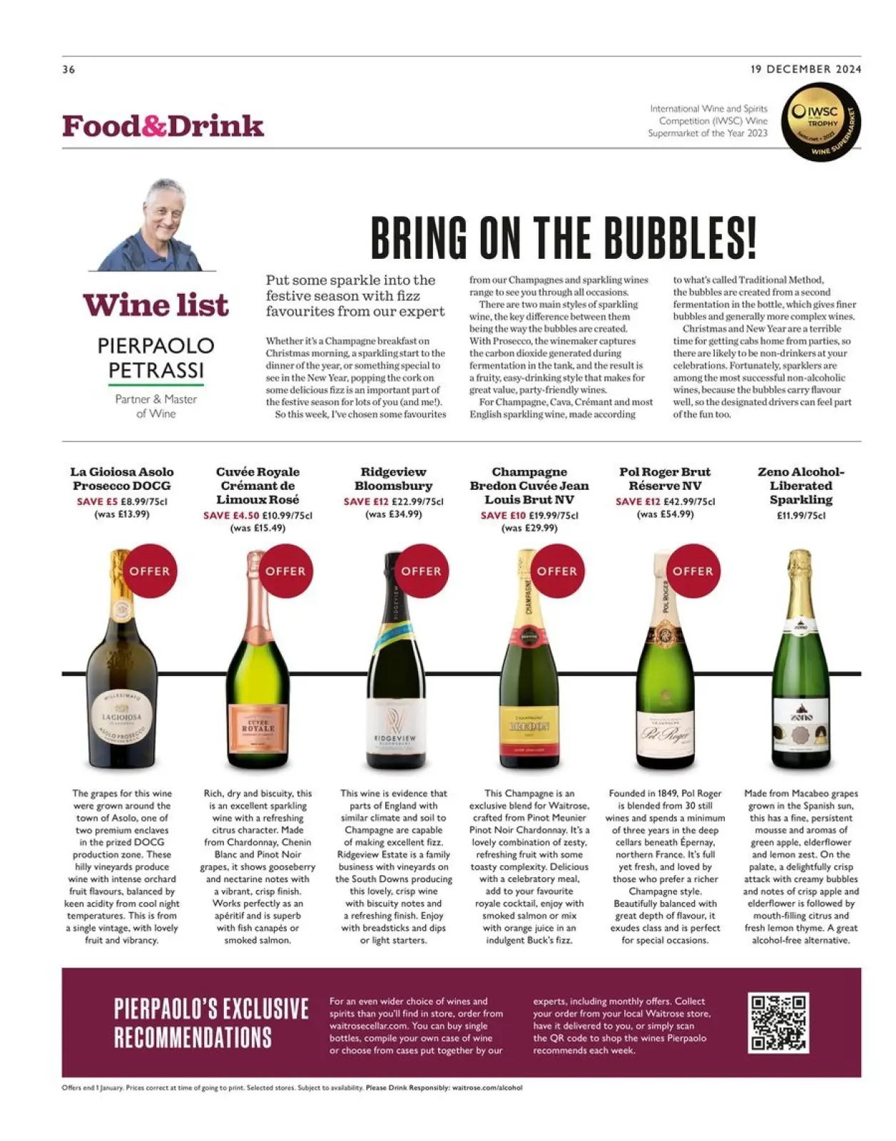 Página 36 en Es hora de celebrar las ofertas en Supermercado Waitrose Reino Unido