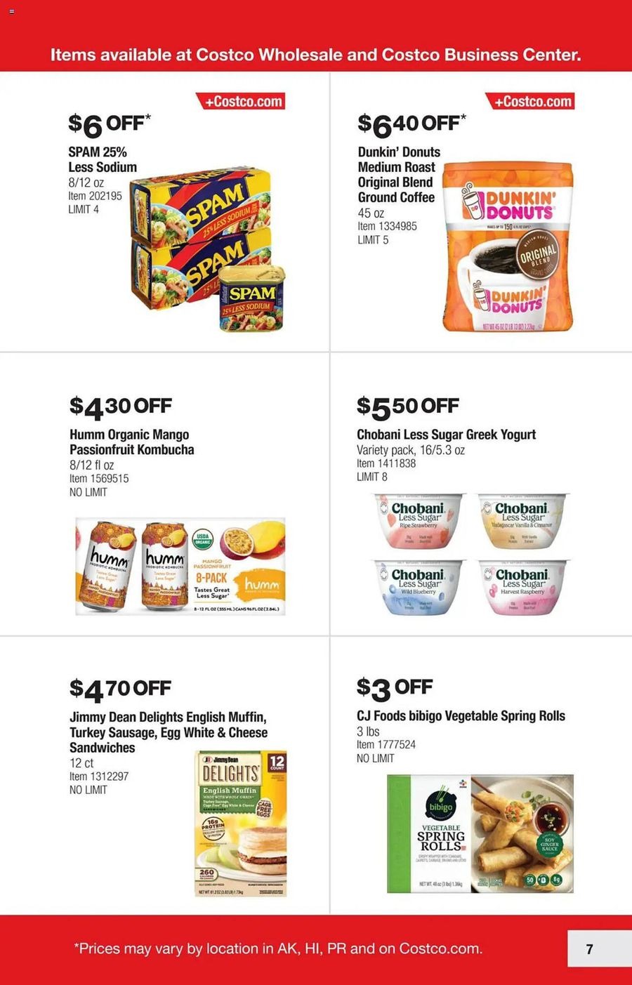Costco USA Offers from 26 December to 20 January 2025 Weekly offers