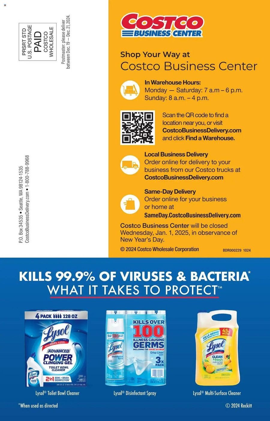 Costco USA Offers from 26 December to 20 January 2025 Weekly offers