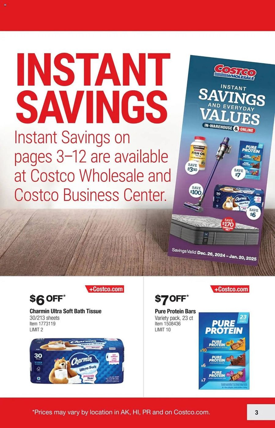 Costco USA Offers from 26 December to 20 January 2025 Weekly offers