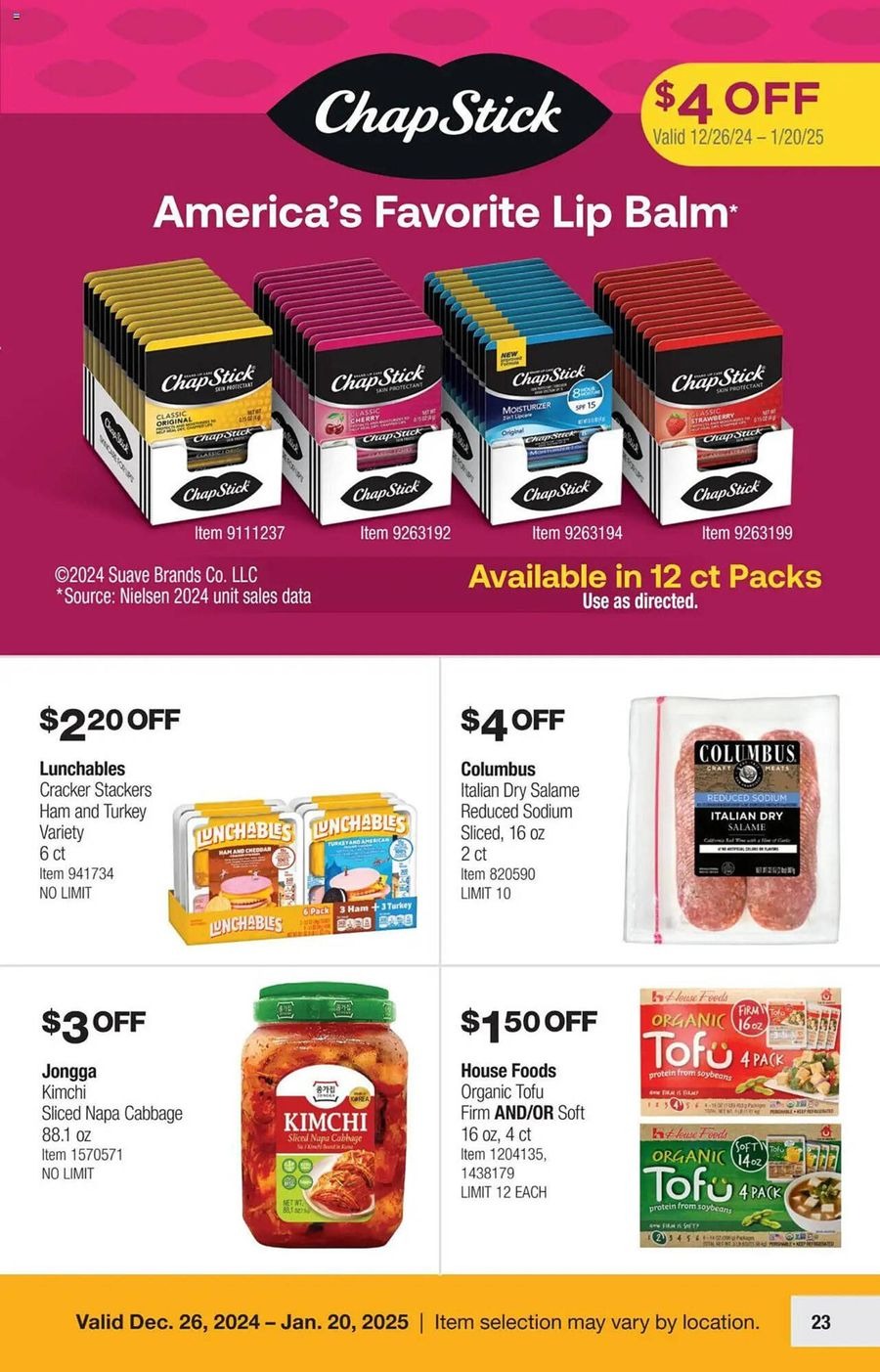 Costco USA Offers from 26 December to 20 January 2025 Weekly offers