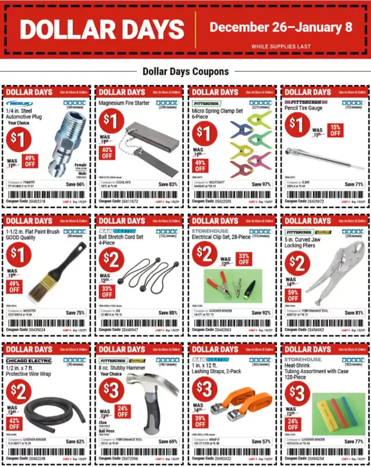 Page 1 in Great offers at Harbor Freight USA