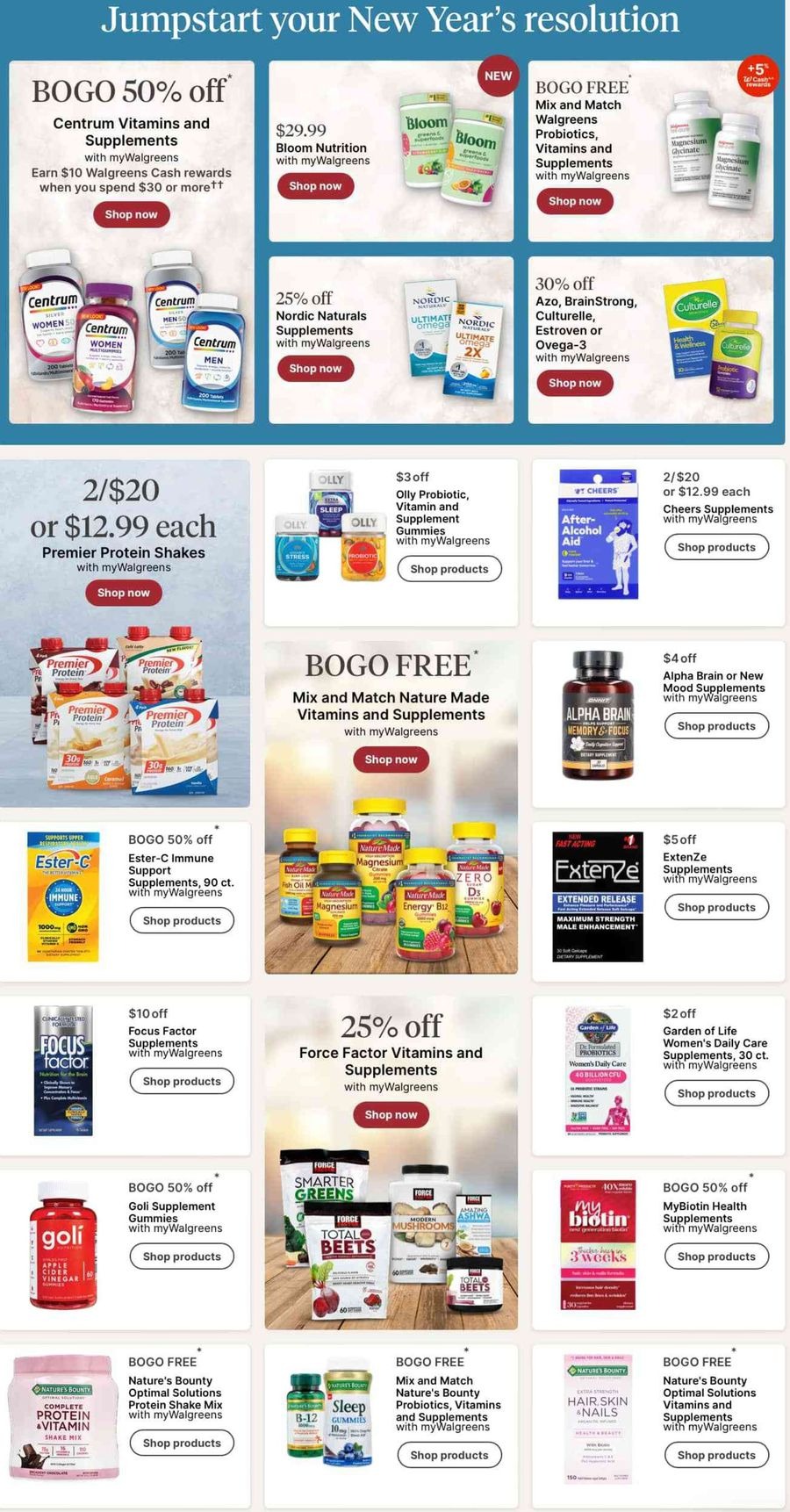 Walgreens USA Offers from 29 December to 4 January 2025 Current bargains and offers