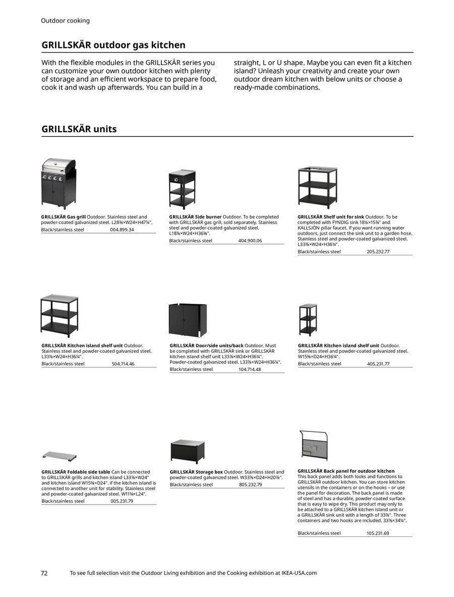 IKEA USA Offers from 29 April to 31 December 2024 Outdoor Living offers