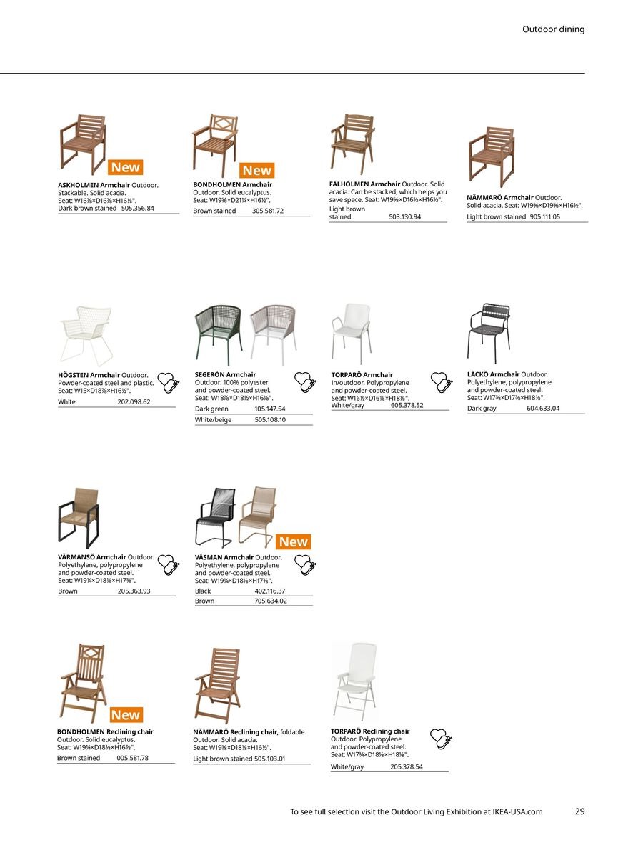 IKEA USA Offers from 29 April to 31 December 2024 Outdoor Living offers