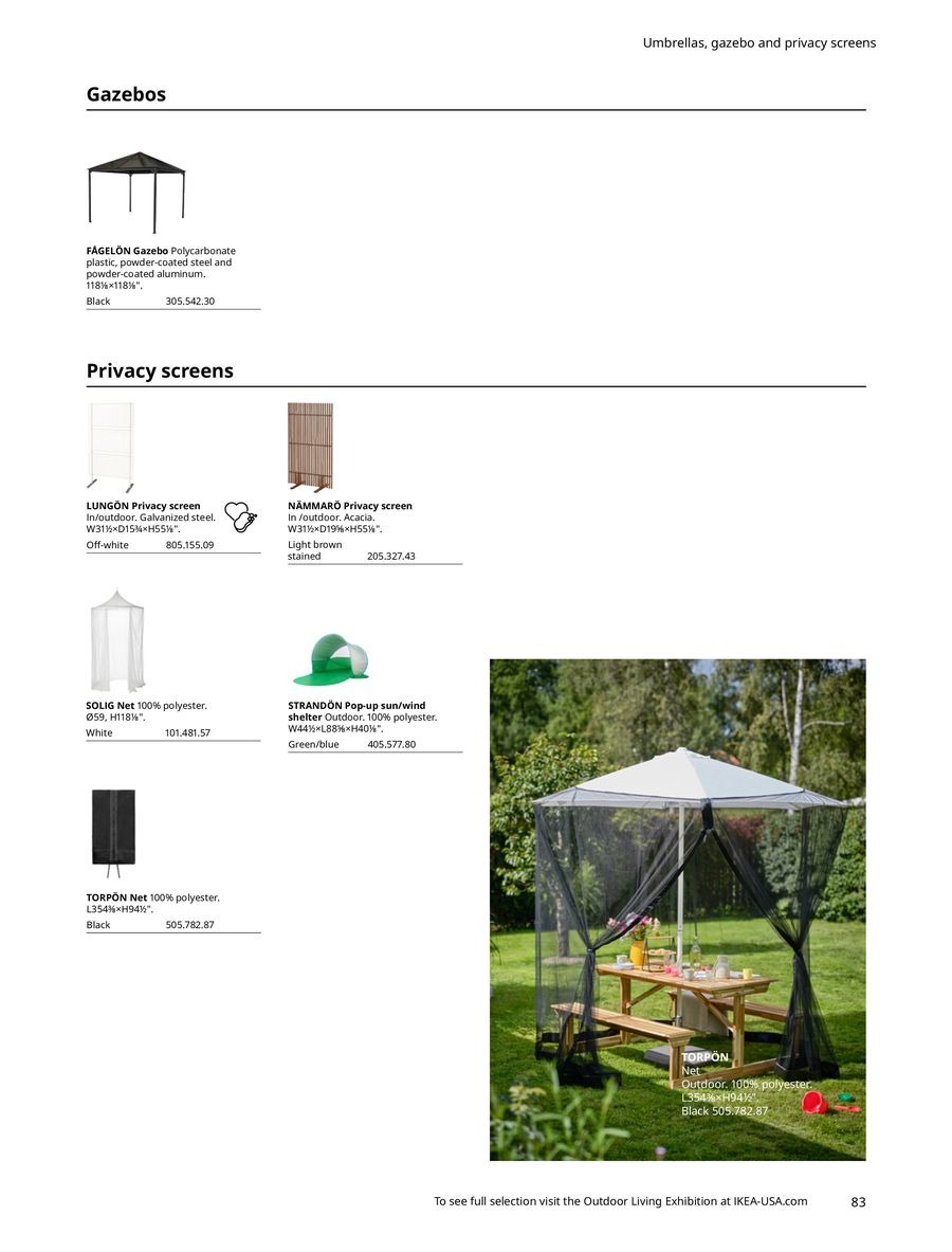 IKEA USA Offers from 29 April to 31 December 2024 Outdoor Living offers