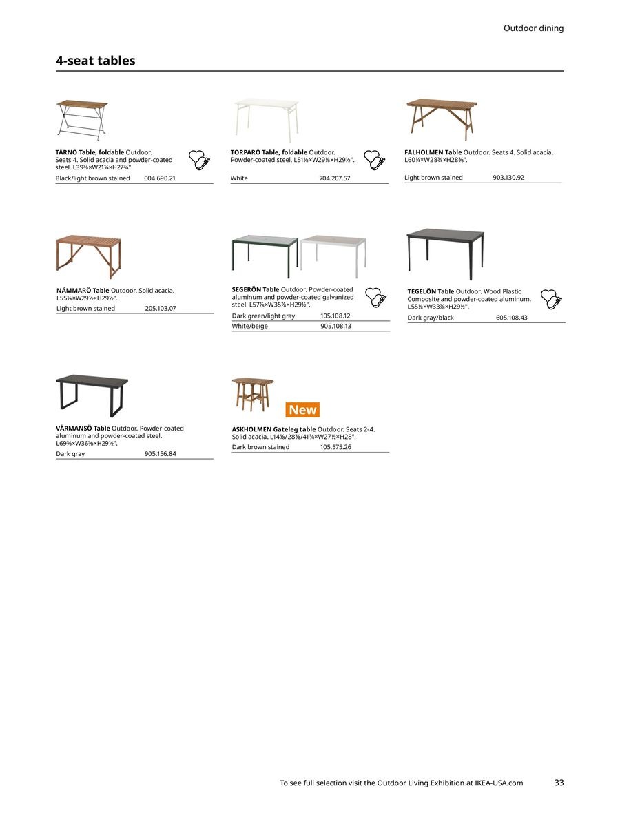 IKEA USA Offers from 29 April to 31 December 2024 Outdoor Living offers