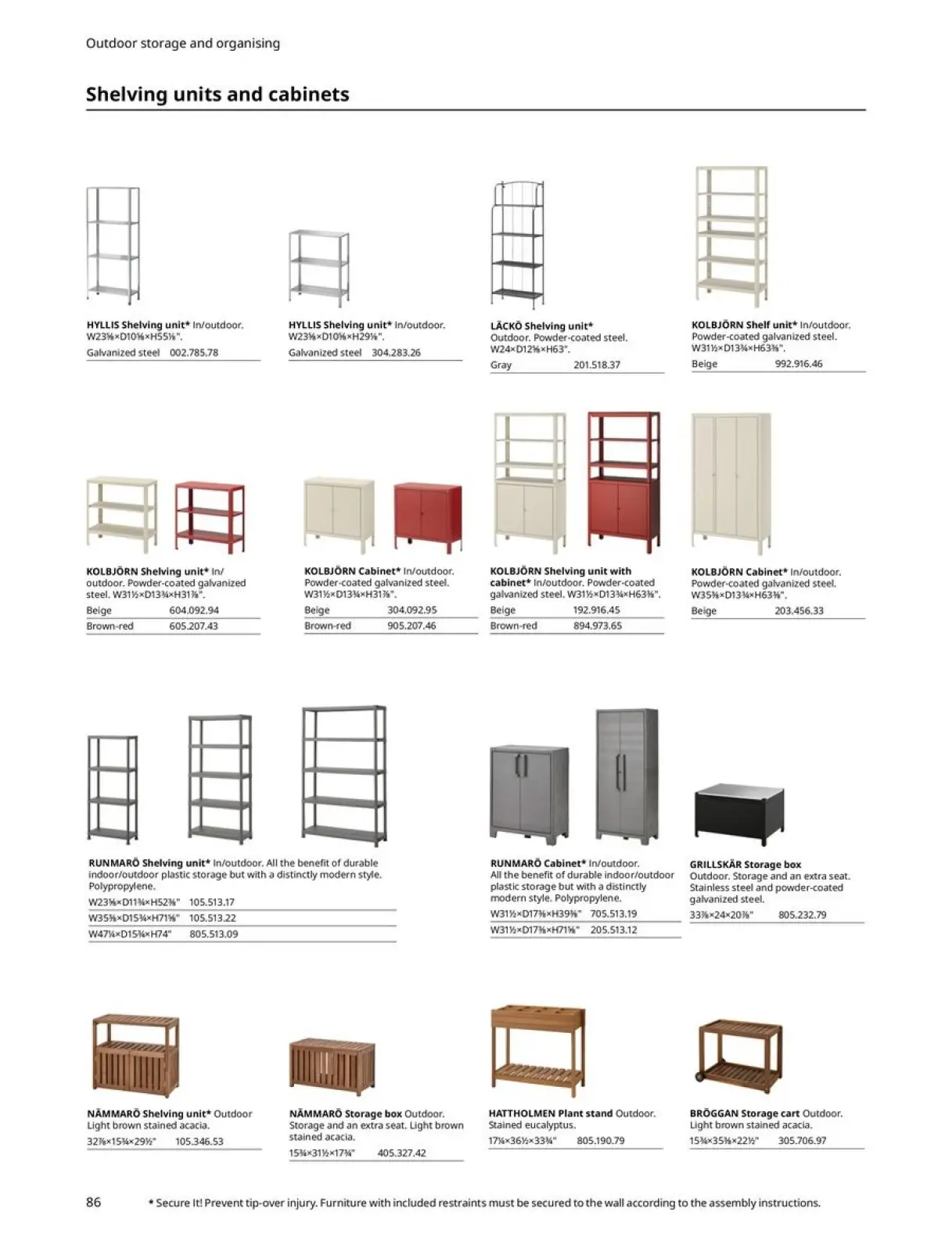 Page 86 in Outdoor Living offers at IKEA USA