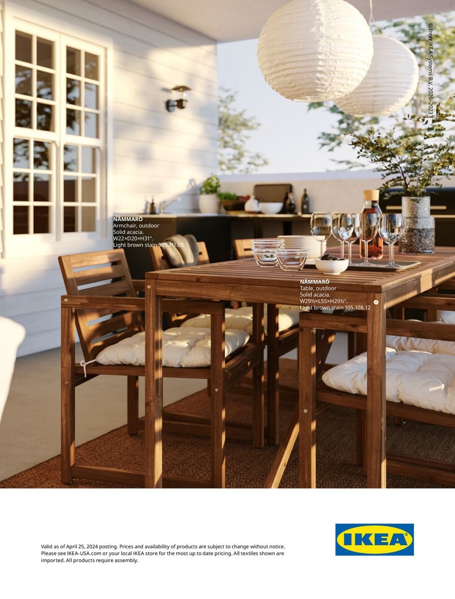 IKEA USA Offers from 29 April to 31 December 2024 Outdoor Living offers