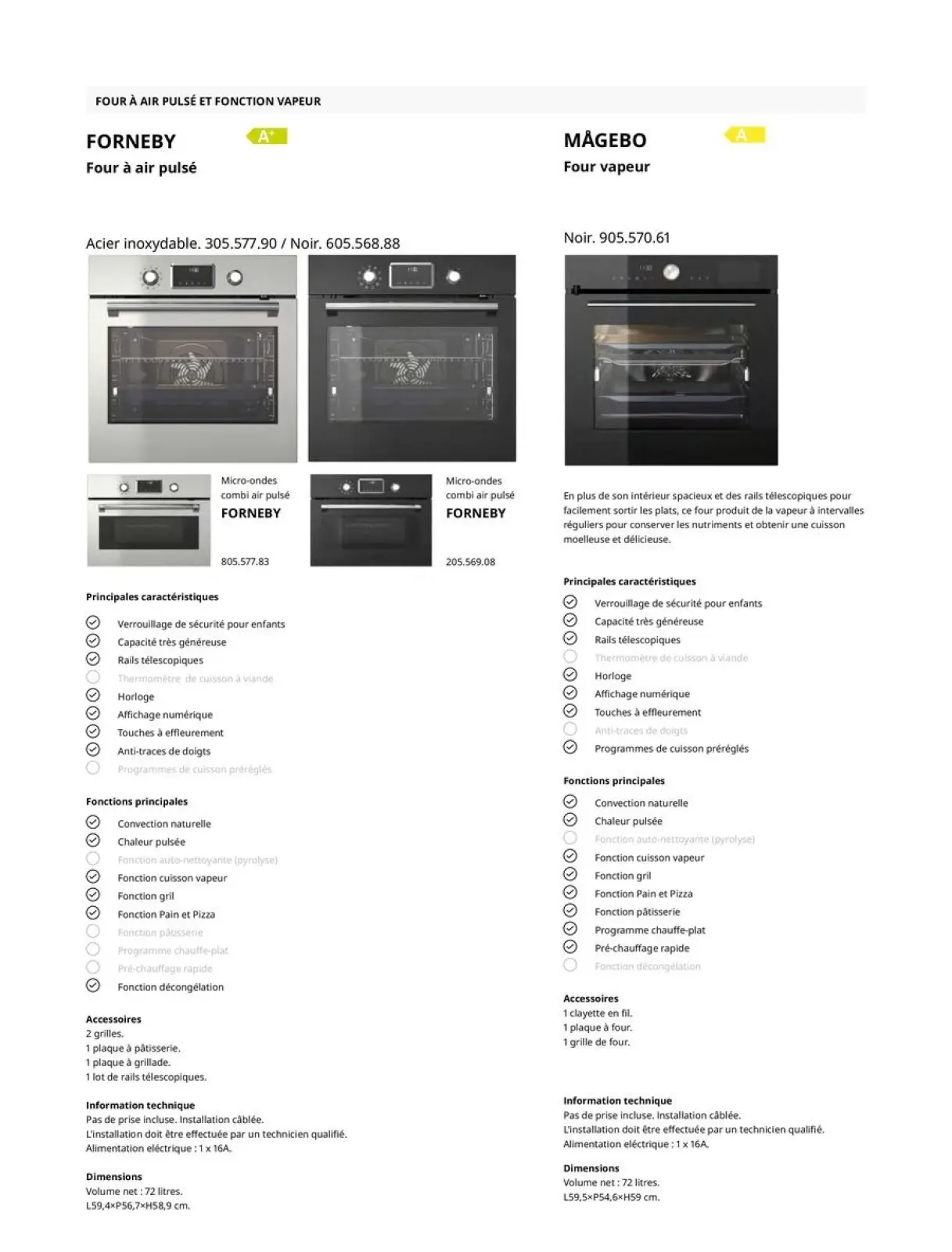 صفحة 30 ضمن دليل شراء الأجهزة المنزلية في ايكيا فرنسا