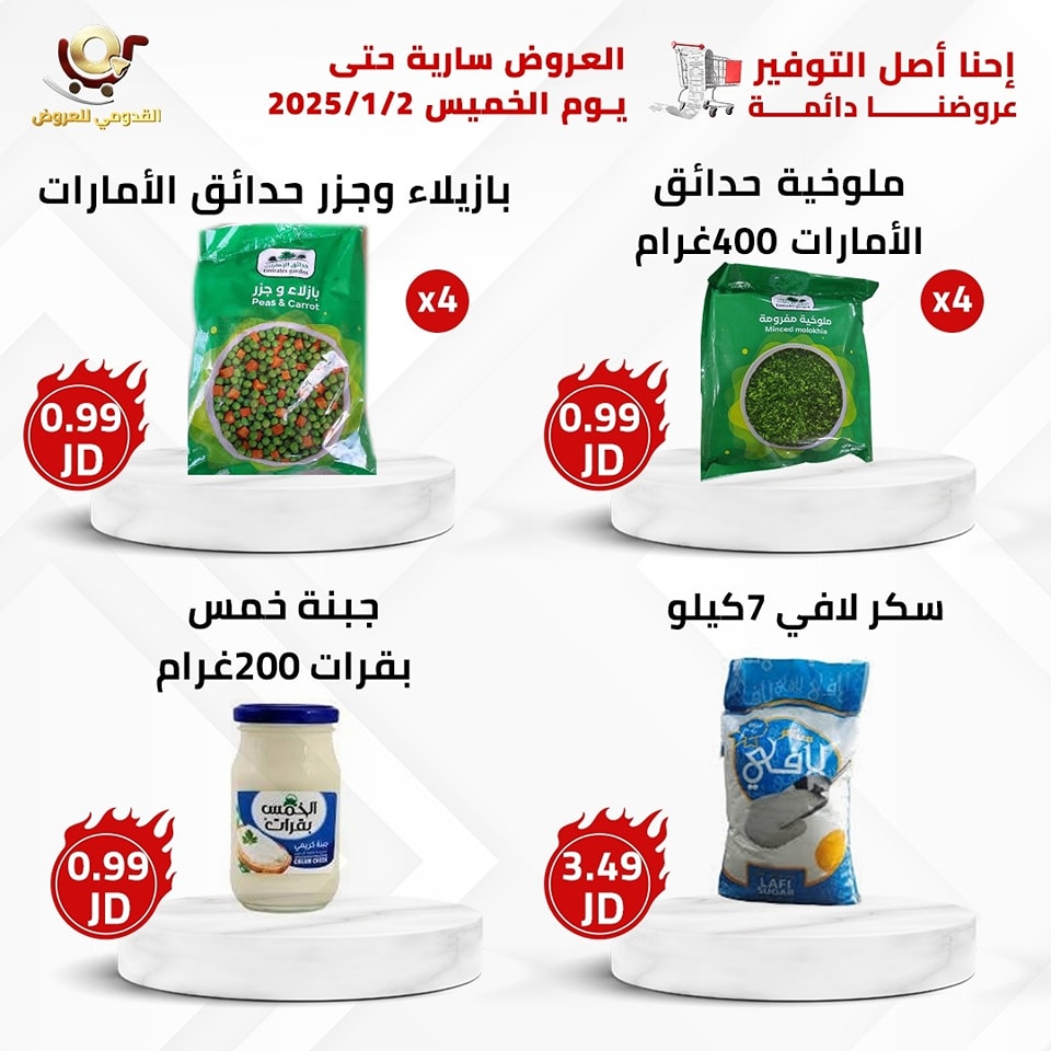 عروض محلات القدومي الأردن من 31 ديسمبر حتى 2 يناير 2025 العرض الأقوى