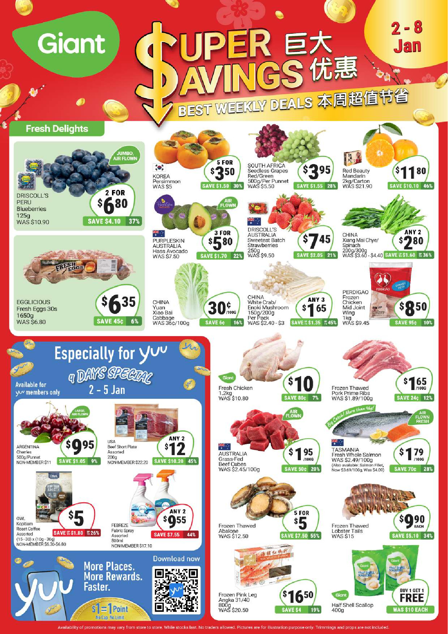 Giant Singapore Offers from 2 to 8 January 2025 Super Savings