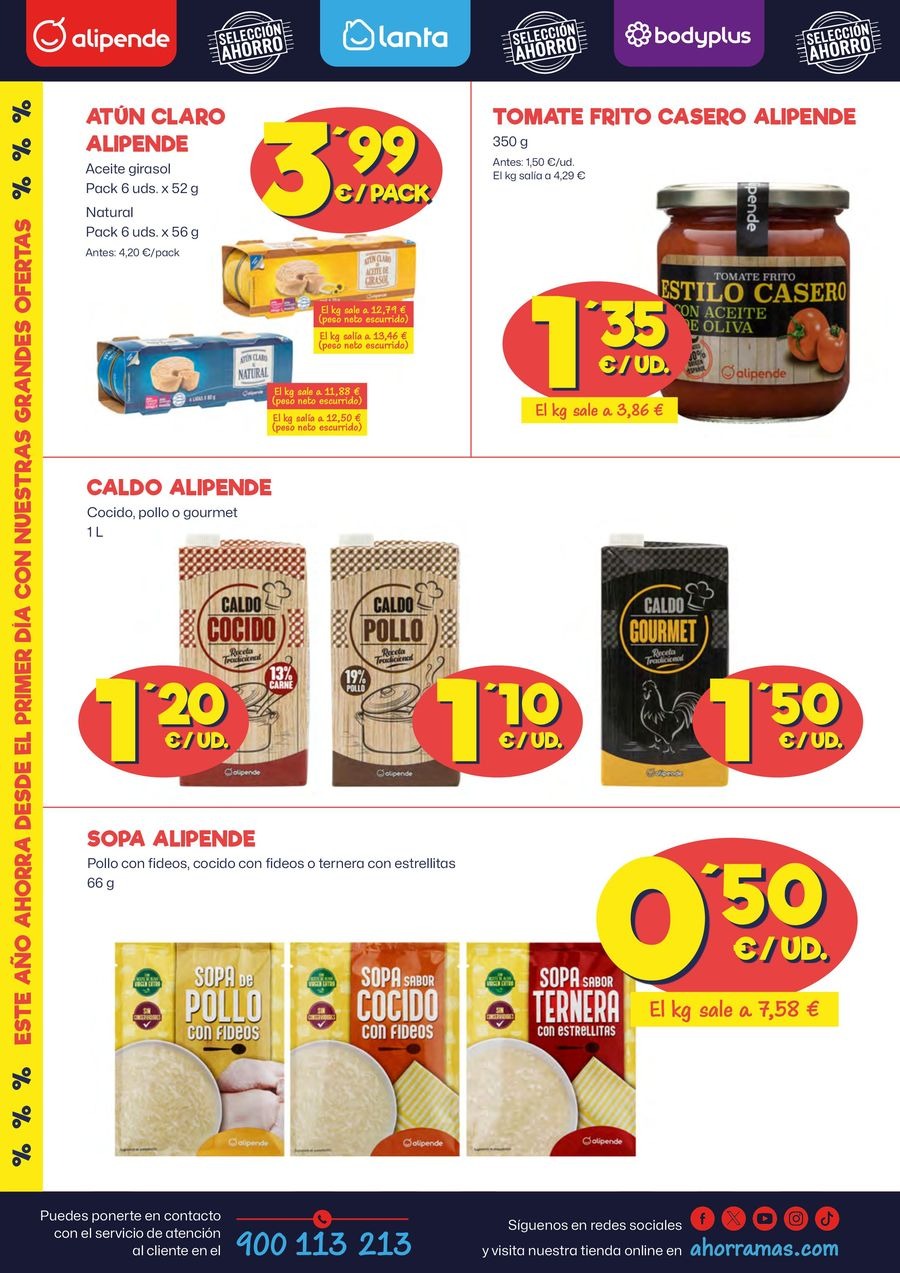 Ofertas de Ahorramas España de 9 a 15 enero 2025 ¡Bajamos los precios!