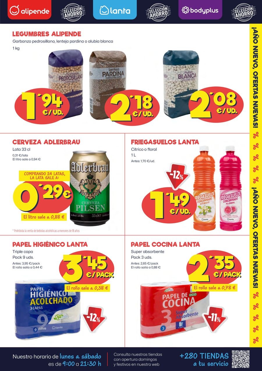 Ofertas de Ahorramas España de 9 a 15 enero 2025 ¡Bajamos los precios!