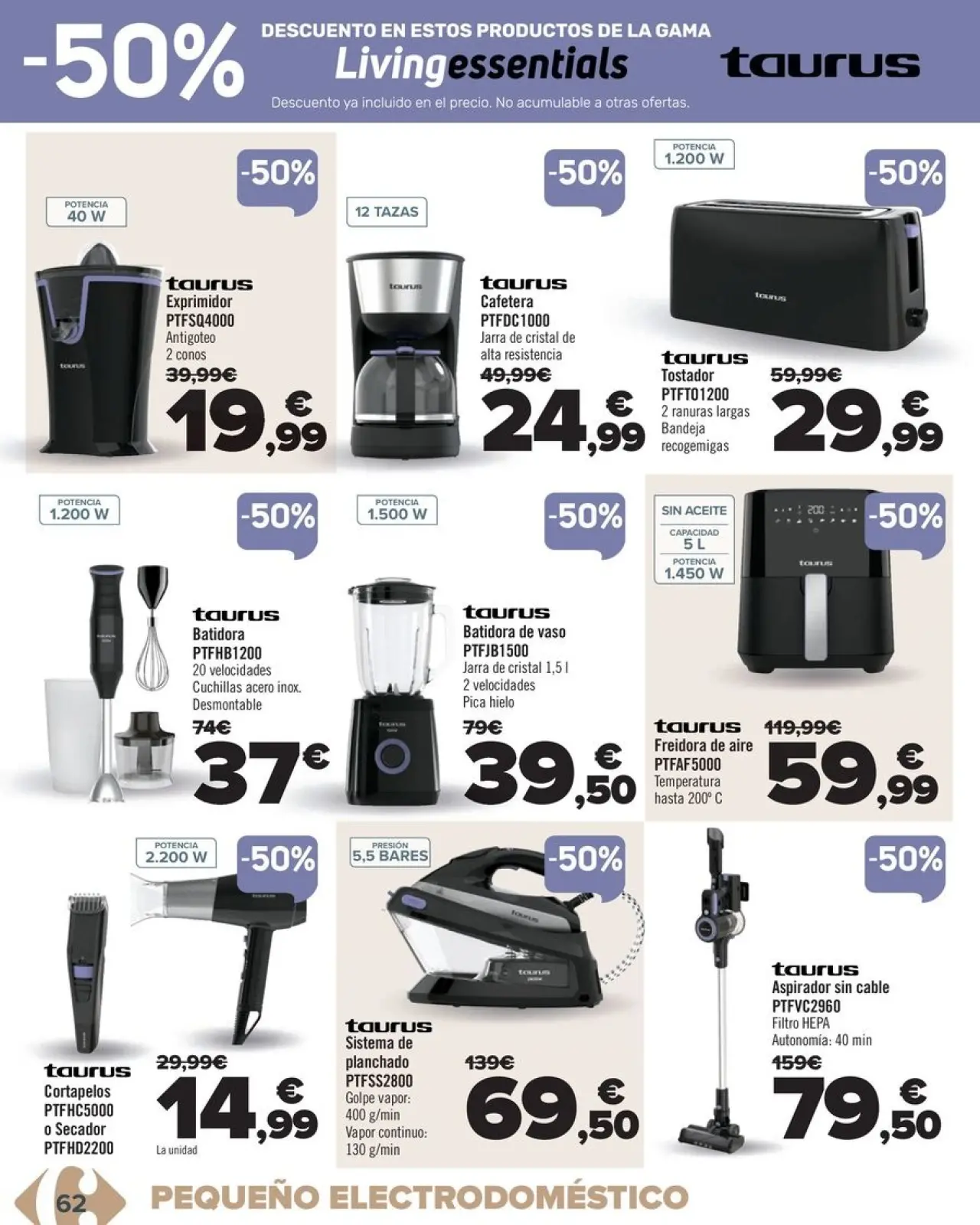 صفحة 62 ضمن عروض المنزل في كارفور إسبانيا