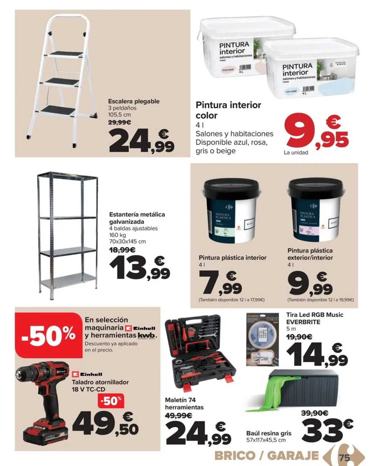صفحة 75 ضمن عروض المنزل في كارفور إسبانيا