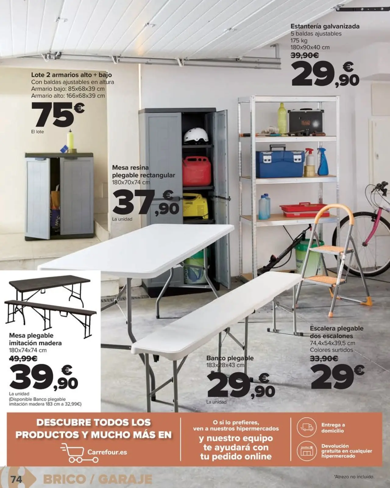 صفحة 74 ضمن عروض المنزل في كارفور إسبانيا