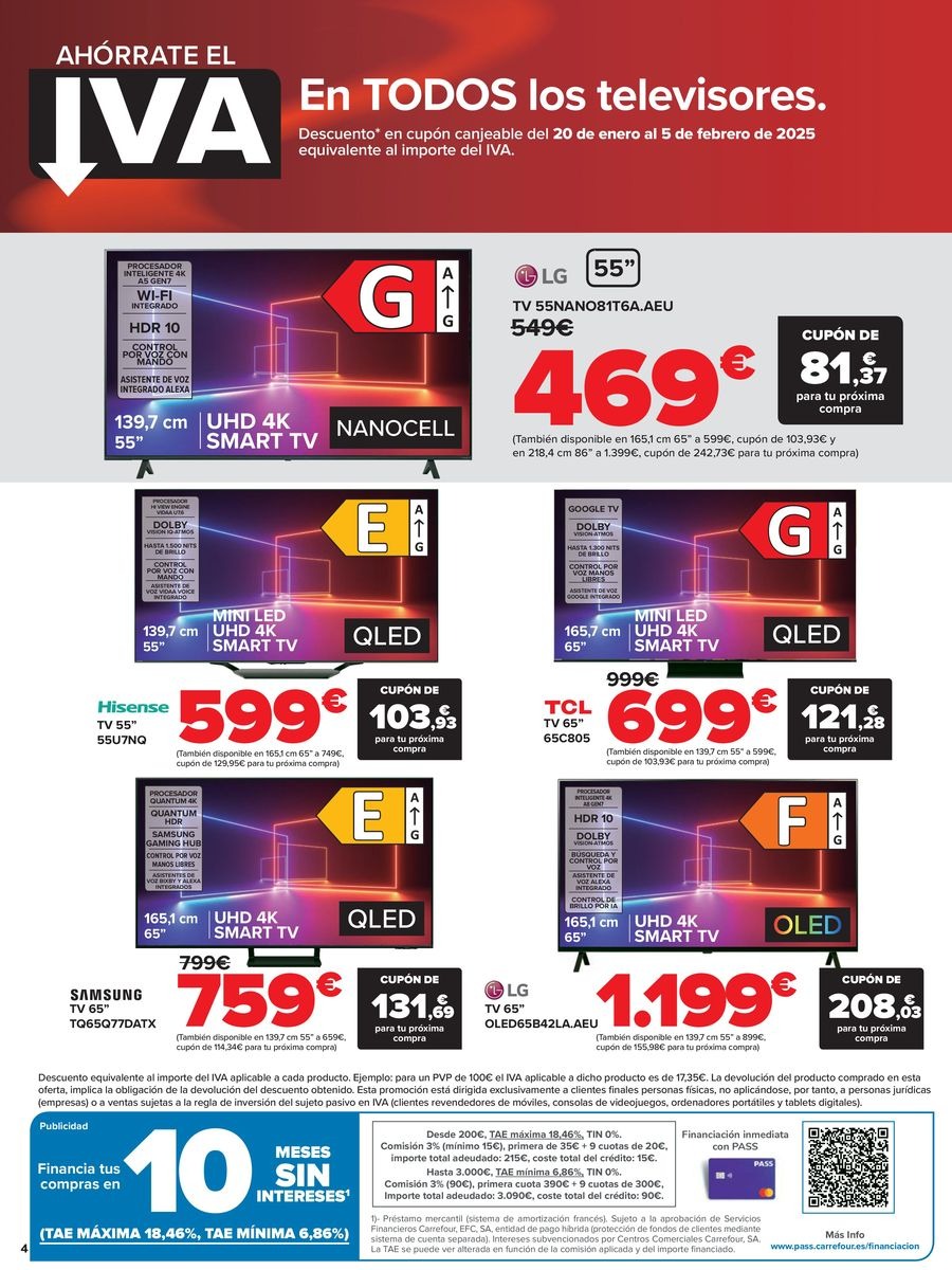 Ofertas de Carrefour España de 10 a 19 enero 2025 Ofertas SIN IVA