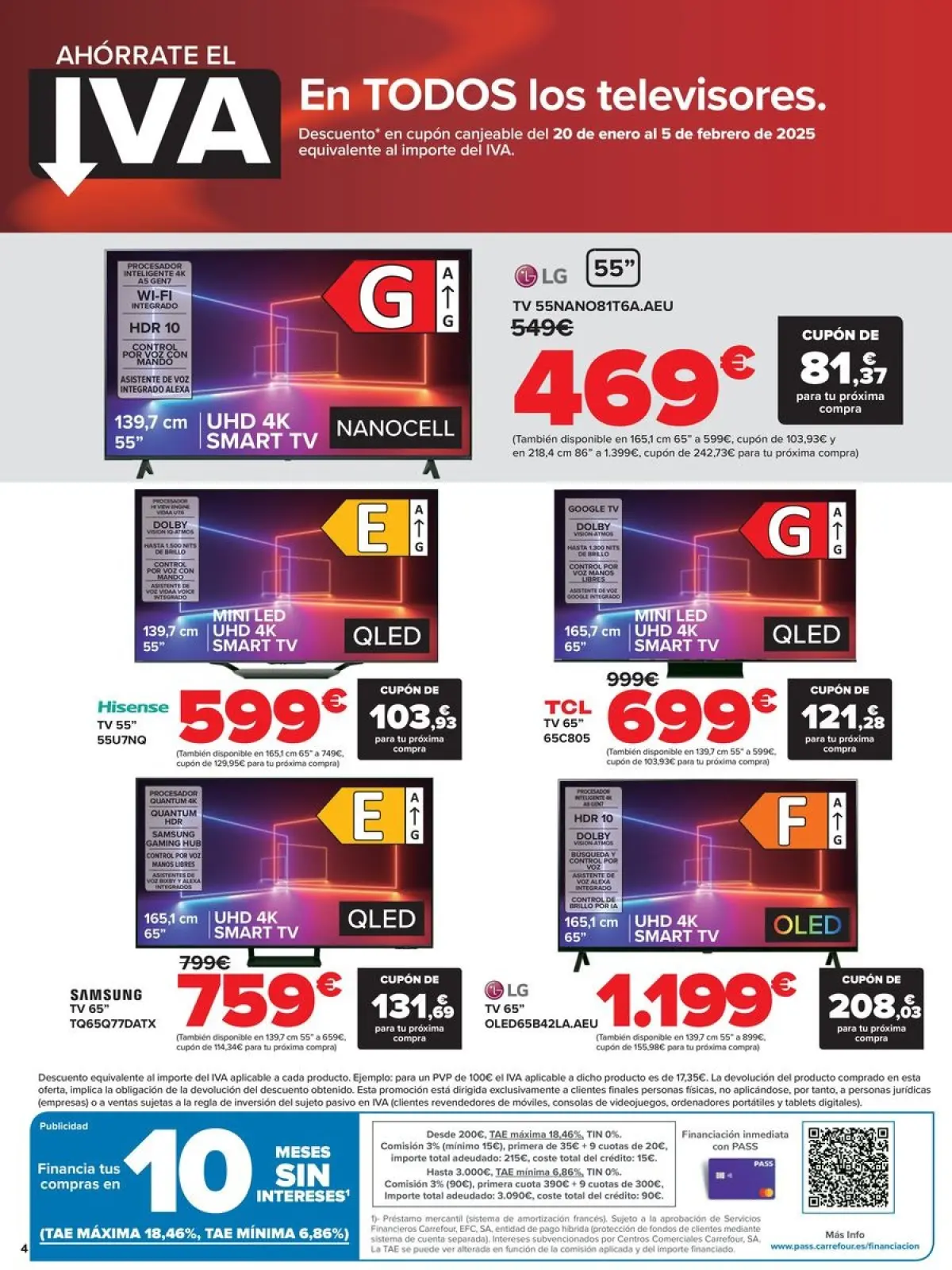 صفحة 4 ضمن عروض بدون ضريبة القيمة المضافة في كارفور إسبانيا