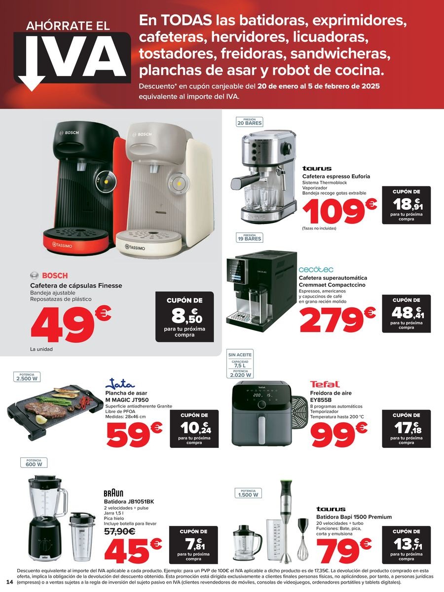 Ofertas de Carrefour España de 10 a 19 enero 2025 Ofertas SIN IVA