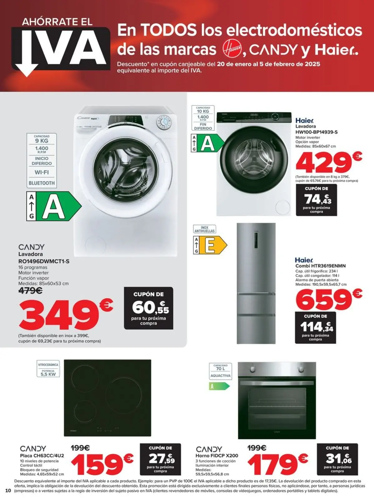 صفحة 10 ضمن عروض بدون ضريبة القيمة المضافة في كارفور إسبانيا