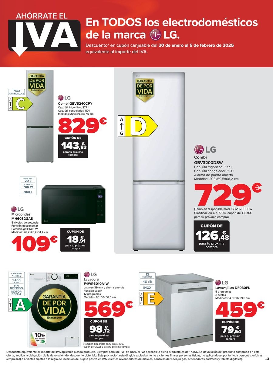 Ofertas de Carrefour España de 10 a 19 enero 2025 Ofertas SIN IVA