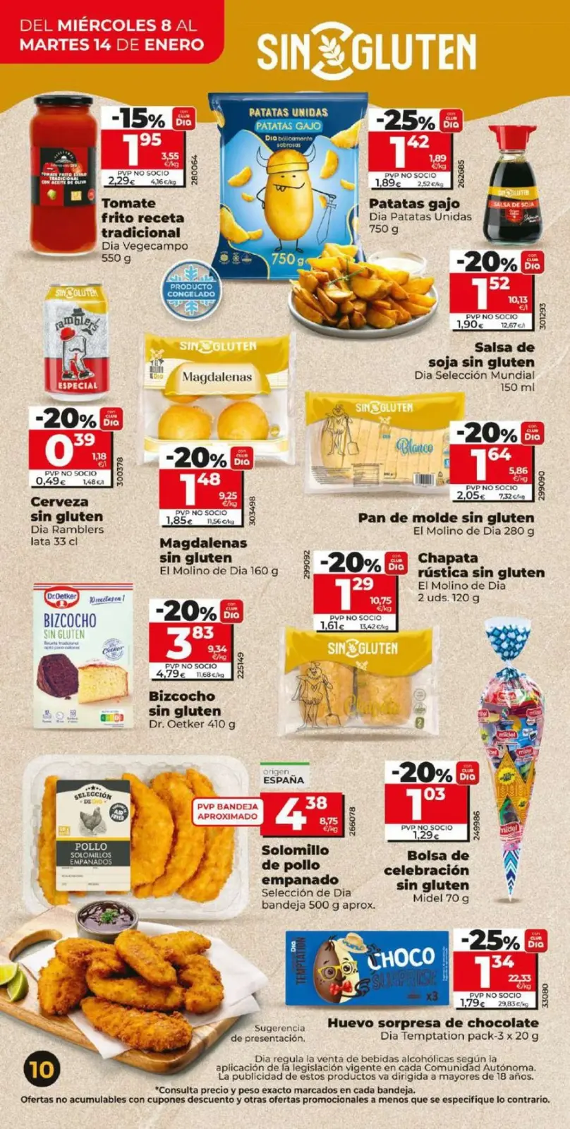 Page 10 dans De nouvelles offres de qualité chez Dia Espagne