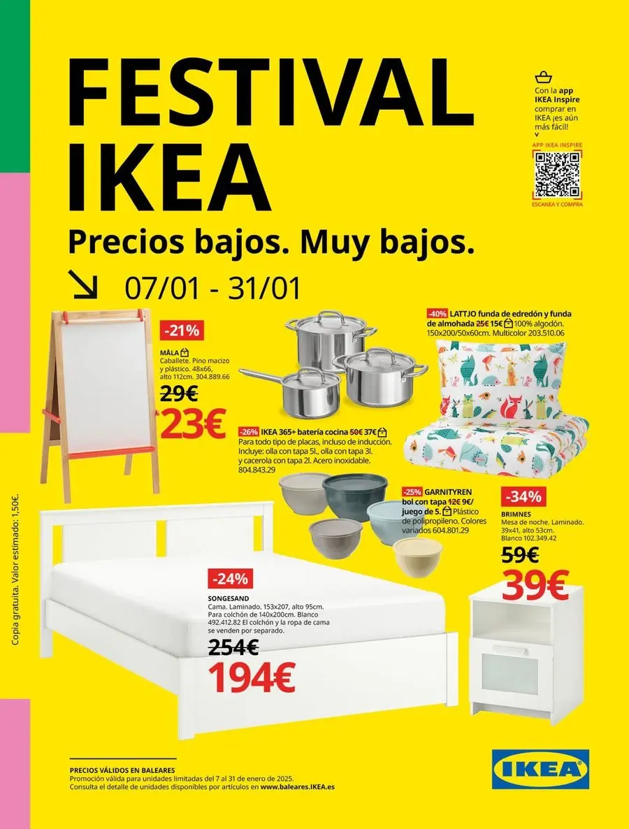 IKEA Spain Offers from 7 to 31 January 2025 Festival Catalog - Page 1