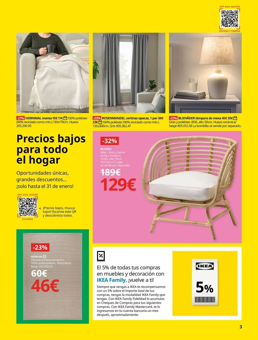Ofertas de IKEA España de 7 a 31 enero 2025 Catálogo Festival