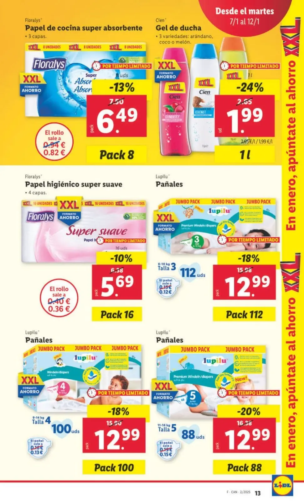 Page 13 dans Offres XXL chez Lidl Espagne