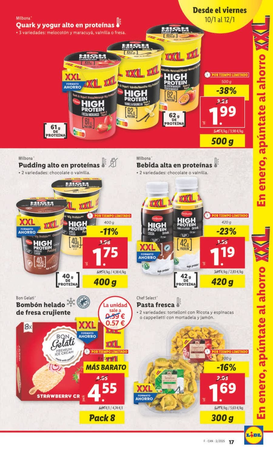 Ofertas de Lidl España de 7 a 12 enero 2025 Ofertas XXL