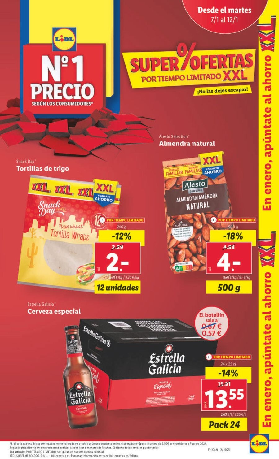 Ofertas de Lidl España de 7 a 12 enero 2025 Ofertas XXL